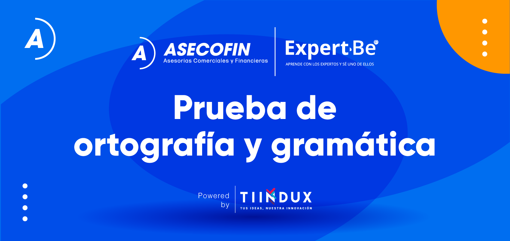 Prueba de ortografía y gramática